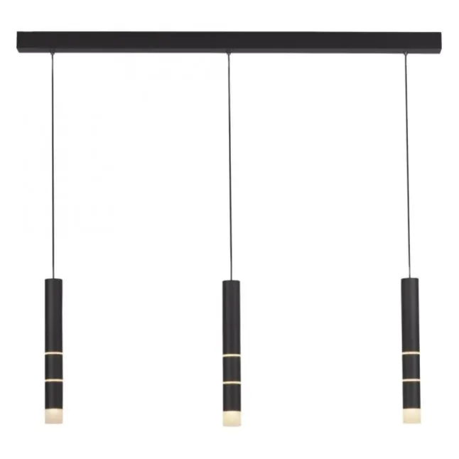 Paul Neuhaus PURE Vega LED Pendelleuchte schwarz 3 flammig mit Lichtmodi