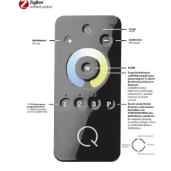 Paul Neuhaus, Q-AMY, LED-Deckenleuchte, stahlfarben, Smart Home (Auslauf)