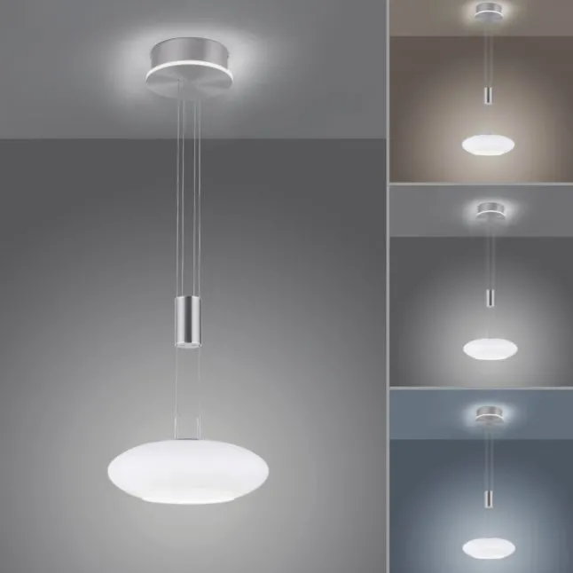 Paul Neuhaus, Q-ETIENNE, LED Pendelleuchte stahl, Smart Home