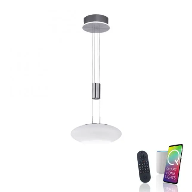 Paul Neuhaus, Q-ETIENNE, LED Pendelleuchte stahl, Smart Home