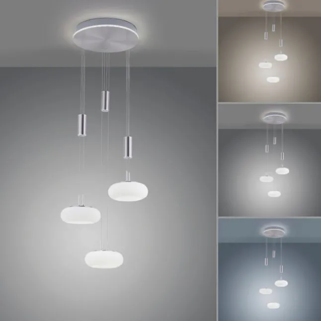 Paul Neuhaus, Q-ETIENNE, LED Pendelleuchte stahl, Smart Home