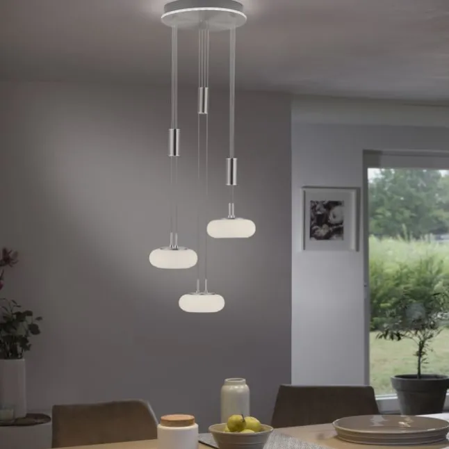 Paul Neuhaus, Q-ETIENNE, LED Pendelleuchte stahl, Smart Home
