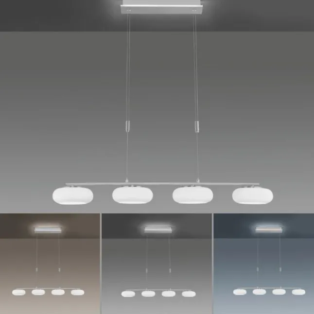Paul Neuhaus, Q-ETIENNE, LED Pendelleuchte stahl, Smart Home