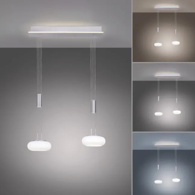 Paul Neuhaus, Q-ETIENNE, LED Pendelleuchte stahl, Smart Home