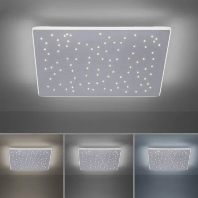 Paul Neuhaus, Q-NIGHTSKY, LED-Deckenleuchte, 60x60 cm, Smart Home