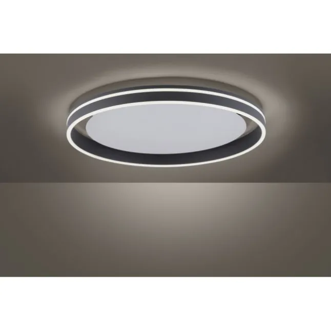 Paul Neuhaus, Q-VITO, LED-Deckenleuchte, anthrazit, Ø 59cm, rund, Smart Home
