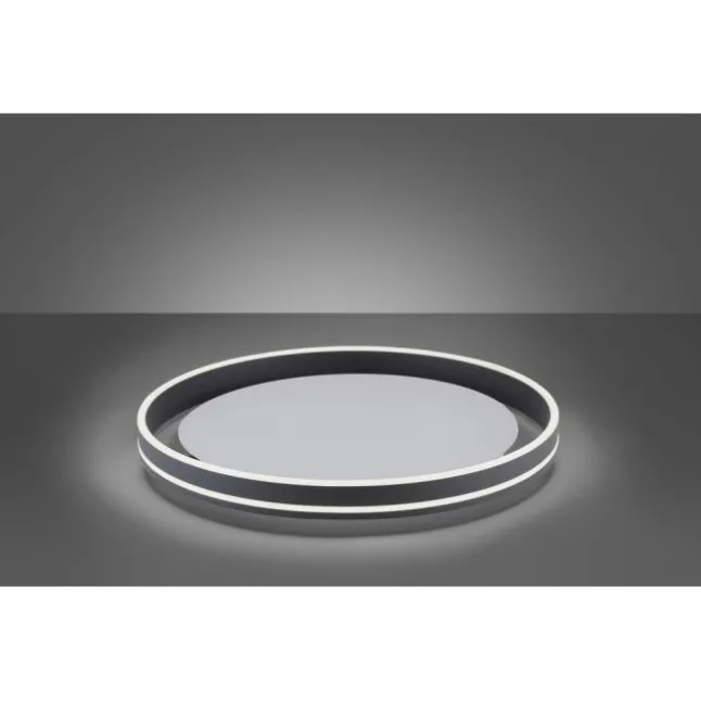 Paul Neuhaus, Q-VITO, LED-Deckenleuchte, anthrazit, Ø 59cm, rund, Smart Home