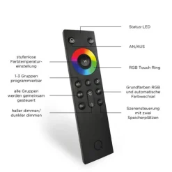 Paul Neuhaus, Q-VITO, LED-Pendelleuchte, Ø 79,4cm, silber, Smart Home