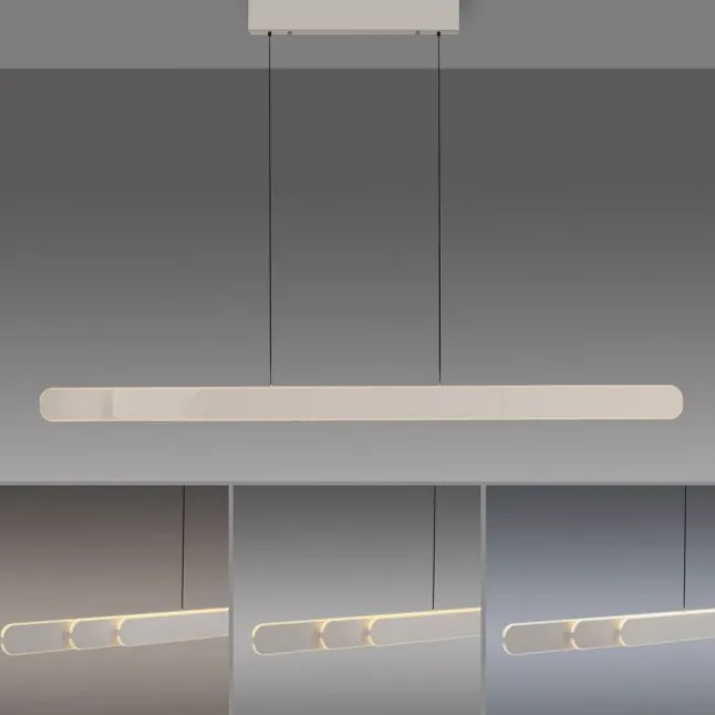 Schöner Wohnen-Kollektion LED Pendelleuchte ADRIANA, sandfarben, dimmbar