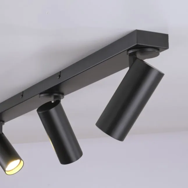 Schöner Wohnen-Kollektion LED Deckenleuchte RIK, schwarz, 3-flammig, drehbar