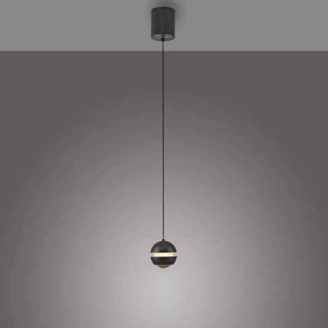 Schöner Wohnen-Kollektion LED Pendelleuchte LINI, schwarz, 1-flammig