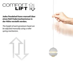 SCHÖNER WOHNEN-Kollektion LED Pendelleuchte LINI, weiss, 11-flammig, dimmbar
