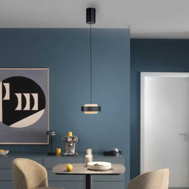 Schöner Wohnen Kollektion LED Pendelleuchte Elmo, schwarz Comfort Lift
