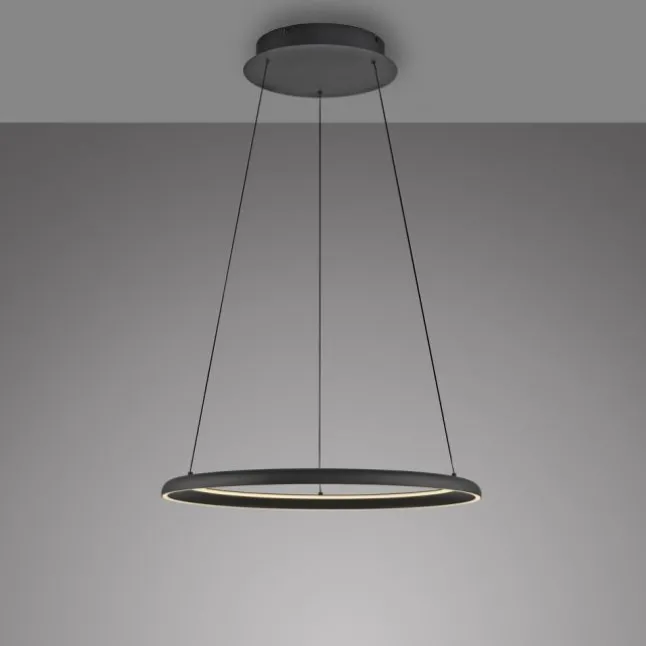 Schöner Wohnen-Kollektion LED Pendelleuchte QUILLO, schwarz, dimmbar, Comfort Lift