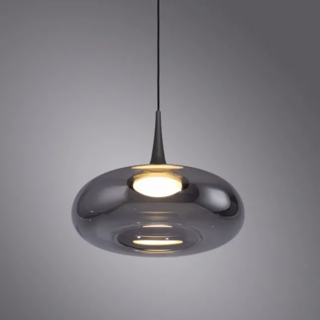 Schöner Wohnen-Kollektion LED Pendelleuchte POSH, grau, 1-flammig, dimmbar