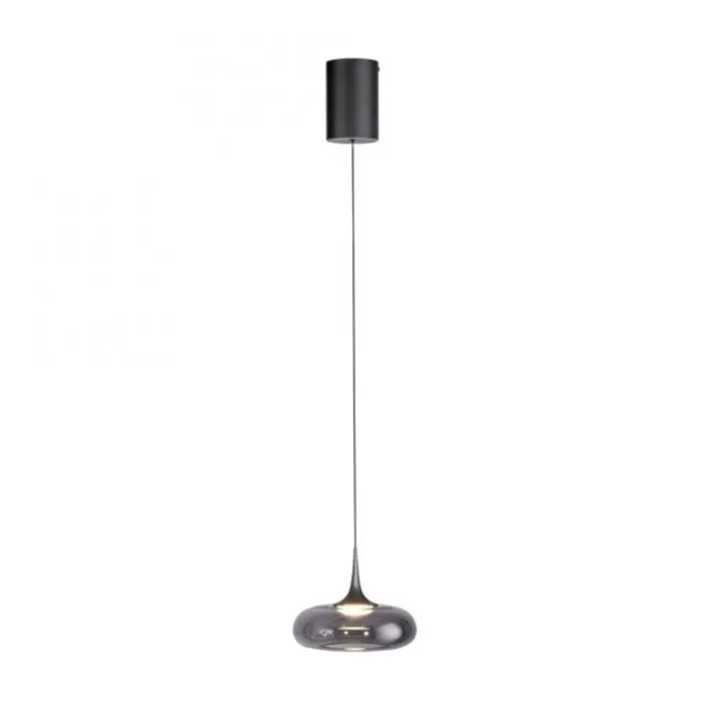Schöner Wohnen-Kollektion LED Pendelleuchte POSH, grau, 1-flammig, dimmbar