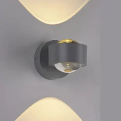 Schöner Wohnen-Kollektion LED Wandleuchte CHIA, silber, Up- & Downlight