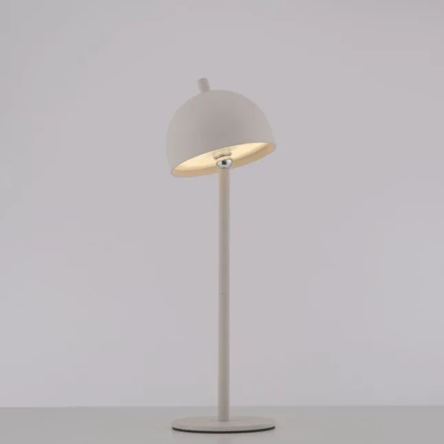 Schöner Wohnen-Kollektion LED Akku Tischleuchte BELLIES, Sandfarben, aufladbar, USB