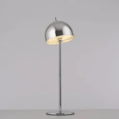 Schöner Wohnen-Kollektion LED Akku Tischleuchte BELLIS, chrom, aufladbar, USB-Ladekabel