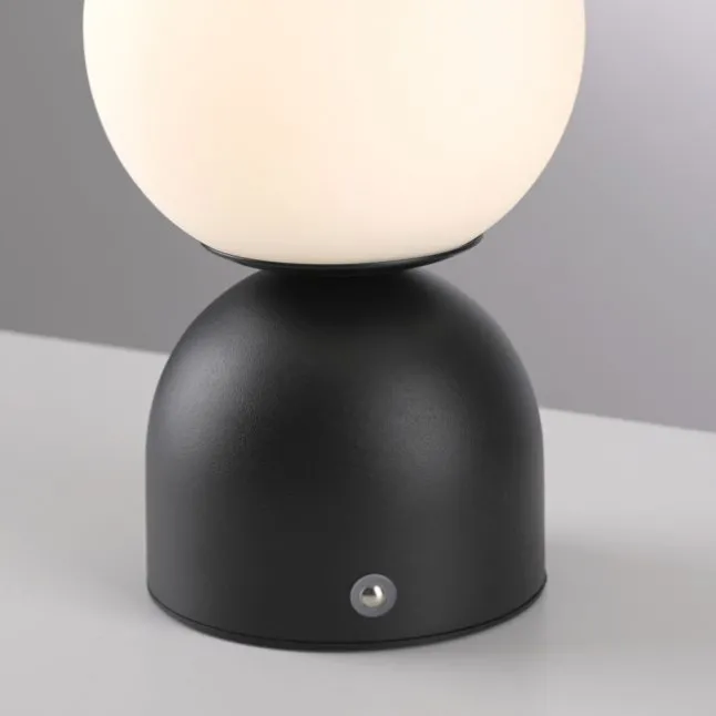Schöner Wohnen-Kollektion LED Akku Tischleuchte RUDI, schwarz, USB-Ladekabel