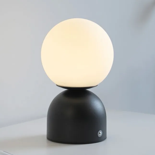 Schöner Wohnen-Kollektion LED Akku Tischleuchte RUDI, schwarz, USB-Ladekabel