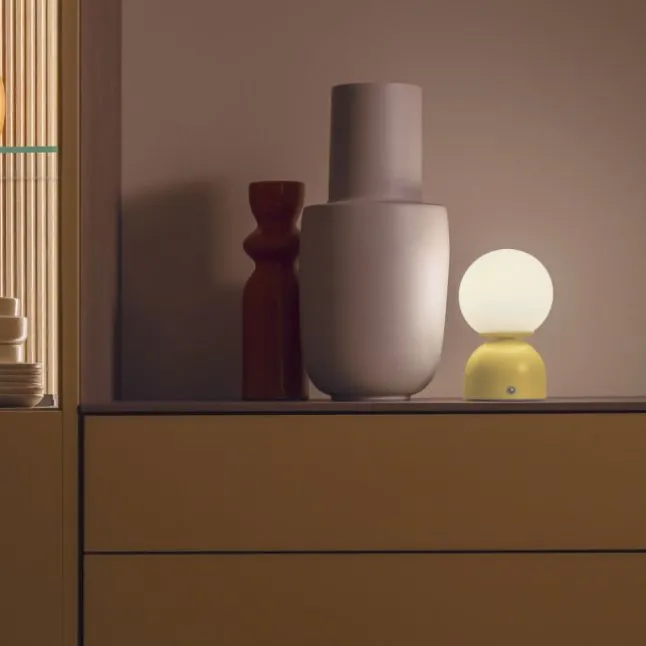 Schöner Wohnen-Kollektion LED Akku Tischleuchte RUDI, Blütenzauber, USB