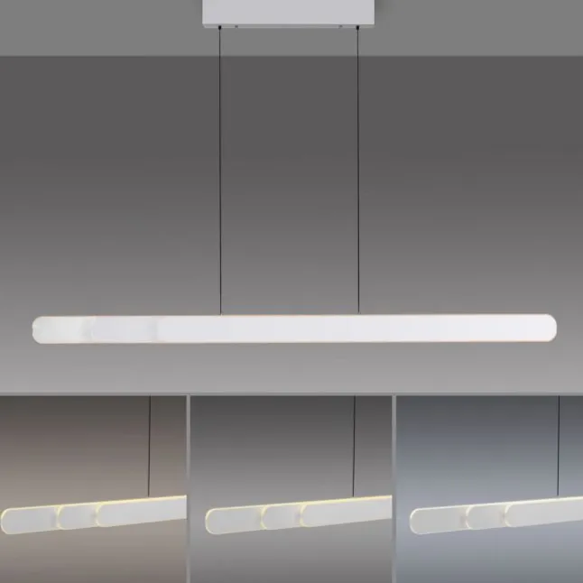 Schöner Wohnen-Kollektion LED Pendelleuchte ADRIANA ROUND, weiss, dimmbar