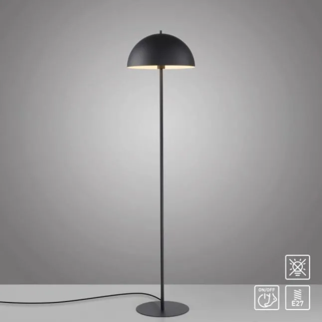 Schöner Wohnen-Kollektion Stehleuchte ALI, schwarz, Fußschalter