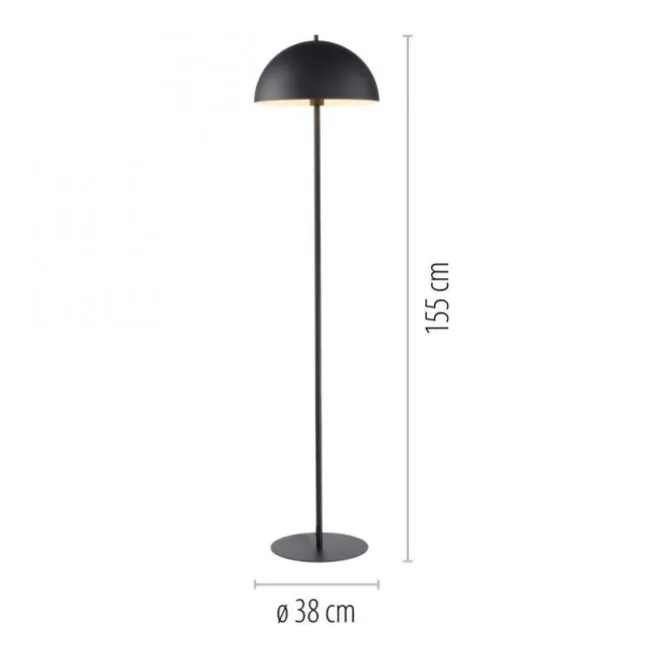 Schöner Wohnen-Kollektion Stehleuchte ALI, schwarz, Fußschalter