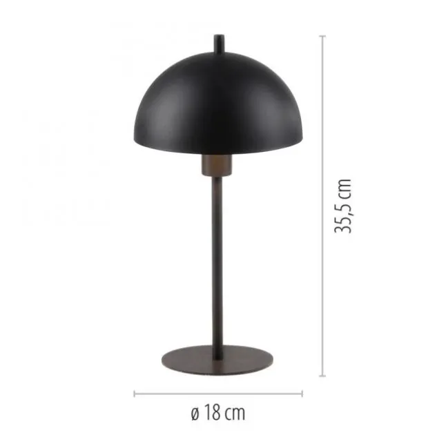 Schöner Wohnen-Kollektion Tischleuchte ALI, schwarz, 1,5 m Kabellänge
