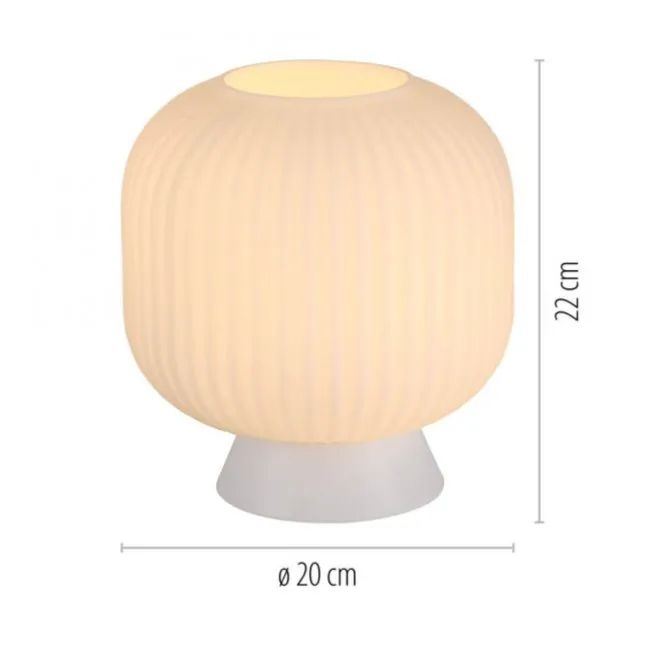 Schöner Wohnen-Kollektion Tischleuchte NAMI, weiss, E27, LED geeignet